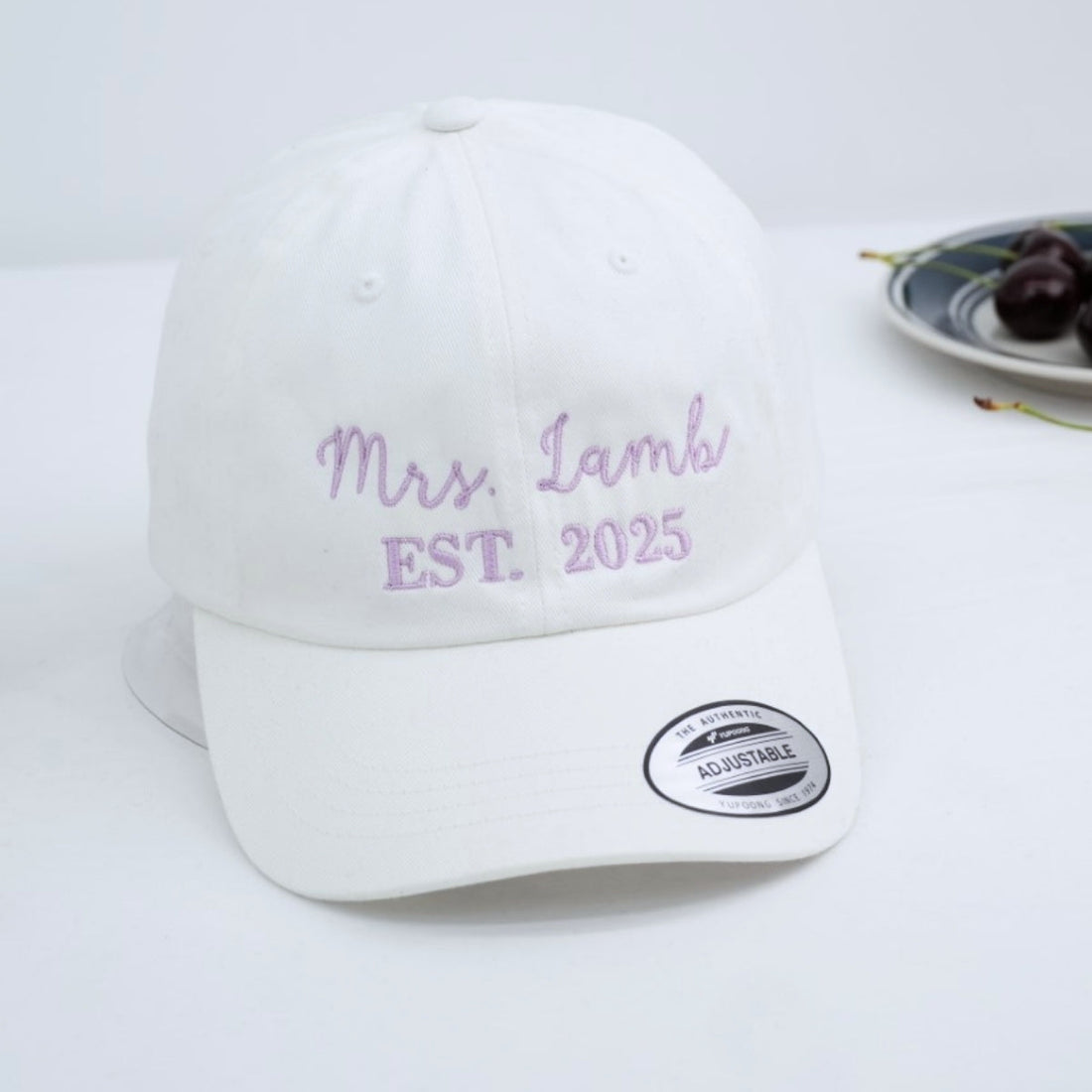 Mrs. Custom Embroidered Cap - Personalized Newlywed Bridal Accessory - Wedding Gift
