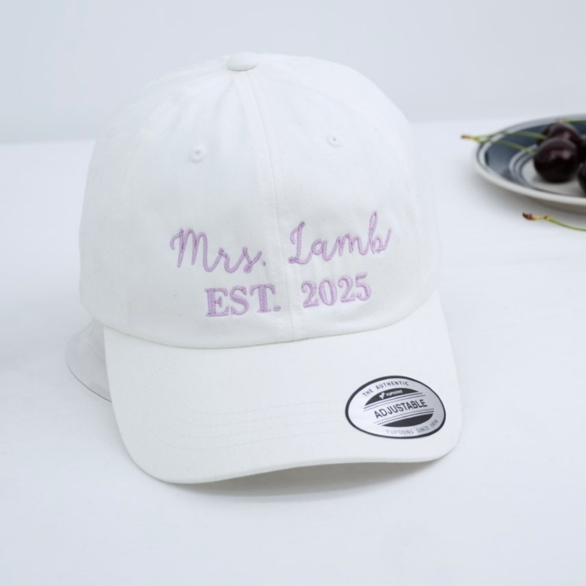 Mrs. Custom Embroidered Cap - Personalized Newlywed Bridal Accessory - Wedding Gift