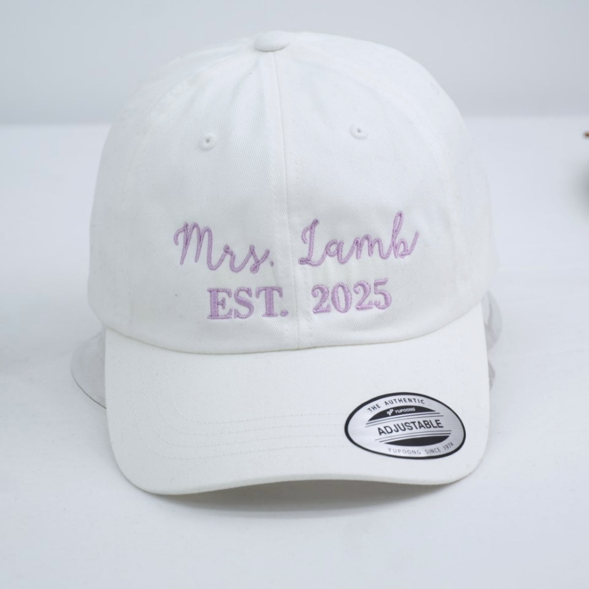 Mrs. Custom Embroidered Cap - Personalized Newlywed Bridal Accessory - Wedding Gift