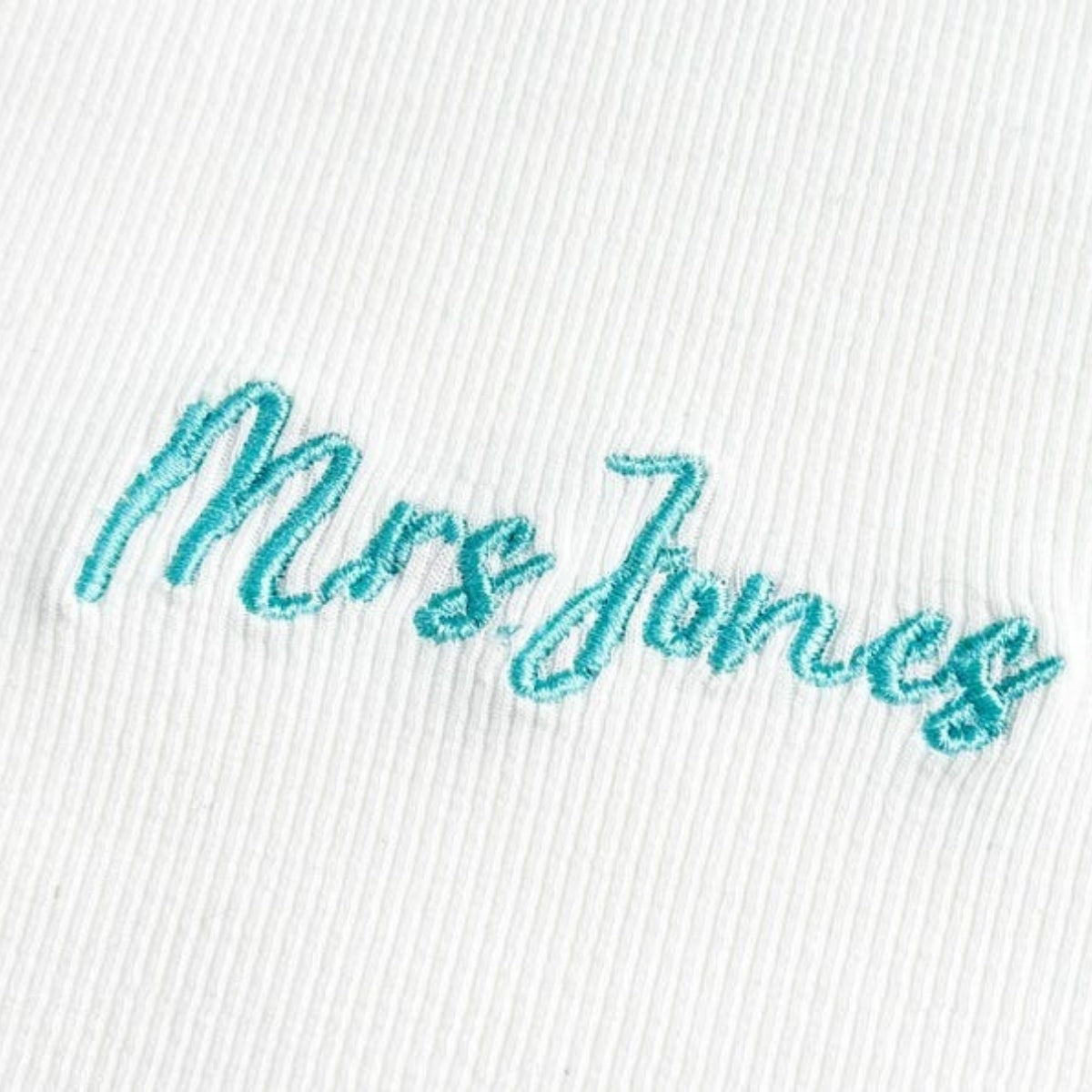 Mrs Custom Embroidered Tank Top - Personalized Wife Tank - Anniversary Valentine's Gift