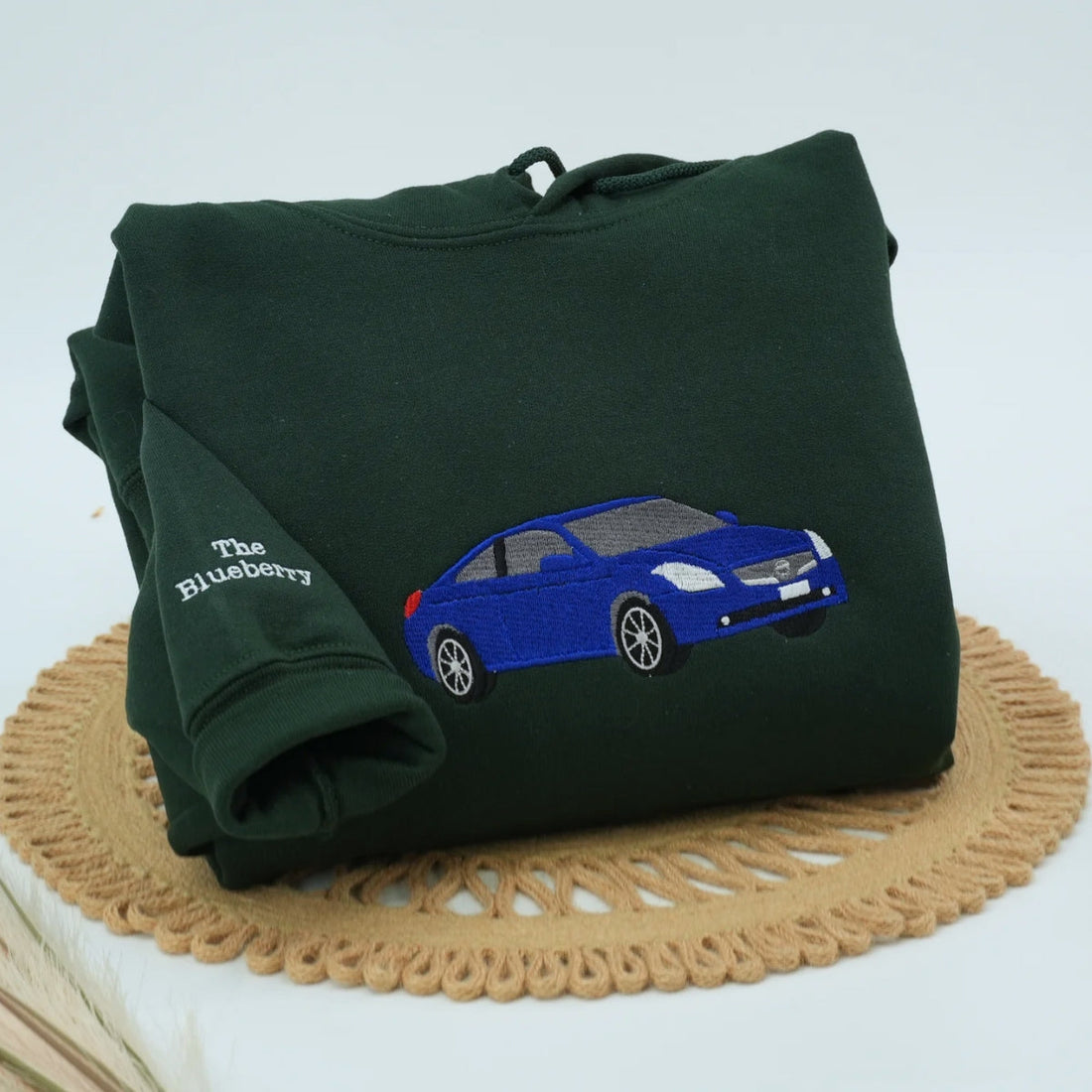 Custom Car Embroidered Sweatshirt - Photo to Embroidery Vehicle Portrait - Car Enthusiast Gift