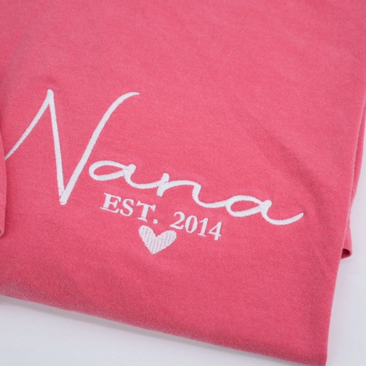 Custom Nana Embroidered T-Shirt - Personalized Grandmother Shirt - Grandchildren Names Gift
