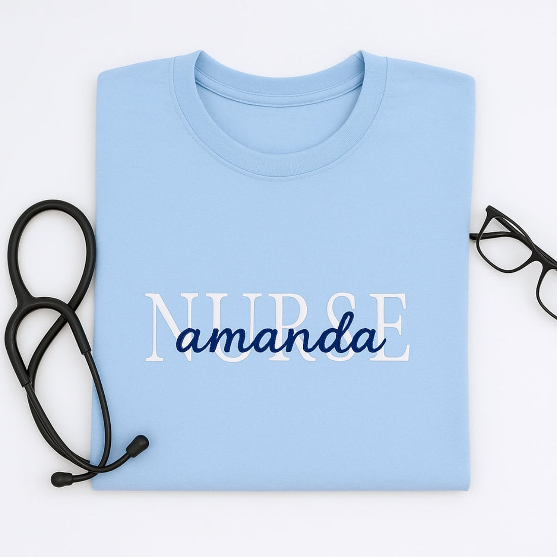 Custom Embroidered Nurse Hoodie - Personalized Healthcare Sweatshirt - Nurse Appreciation Gift