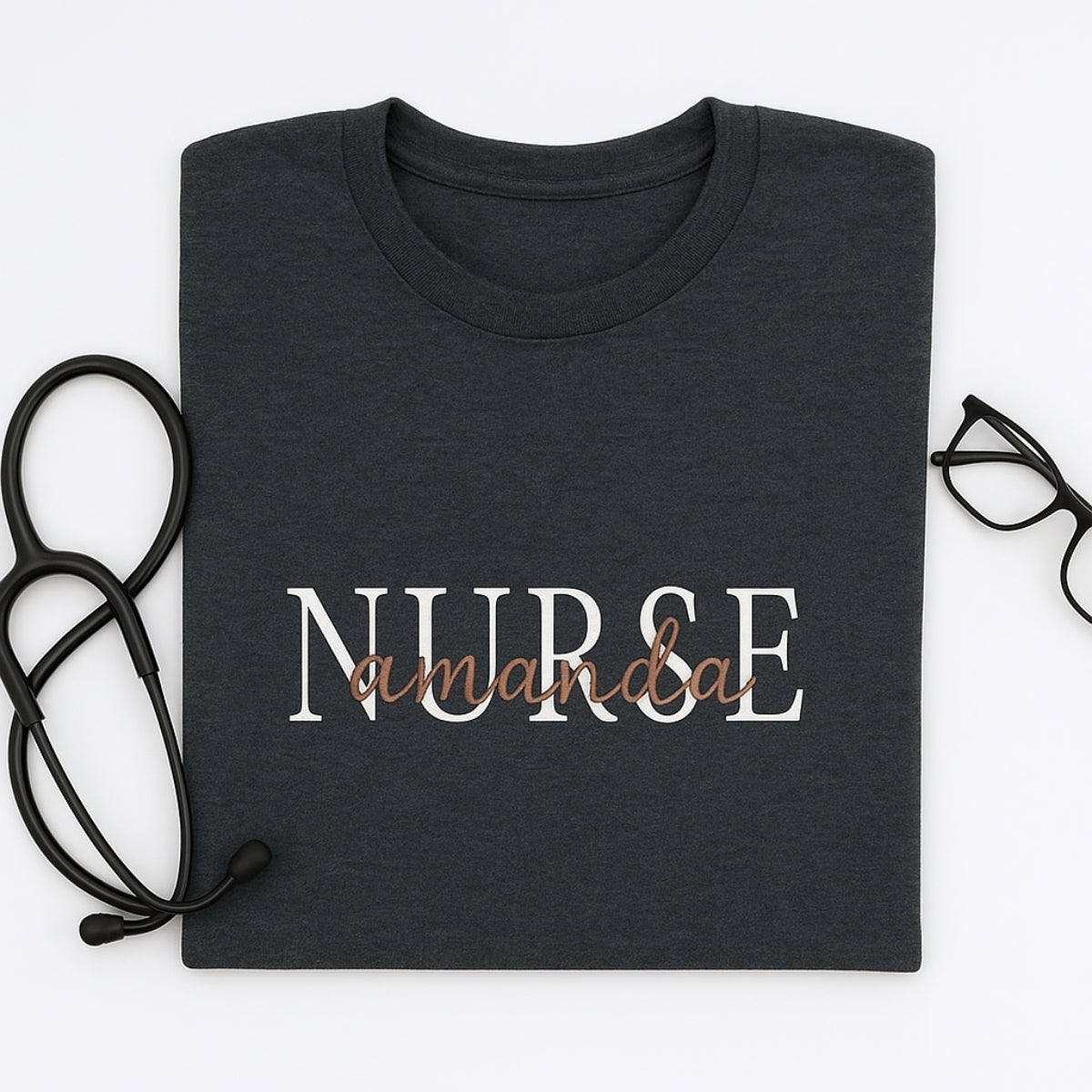 Custom Embroidered Nurse Hoodie - Personalized Healthcare Sweatshirt - Nurse Appreciation Gift