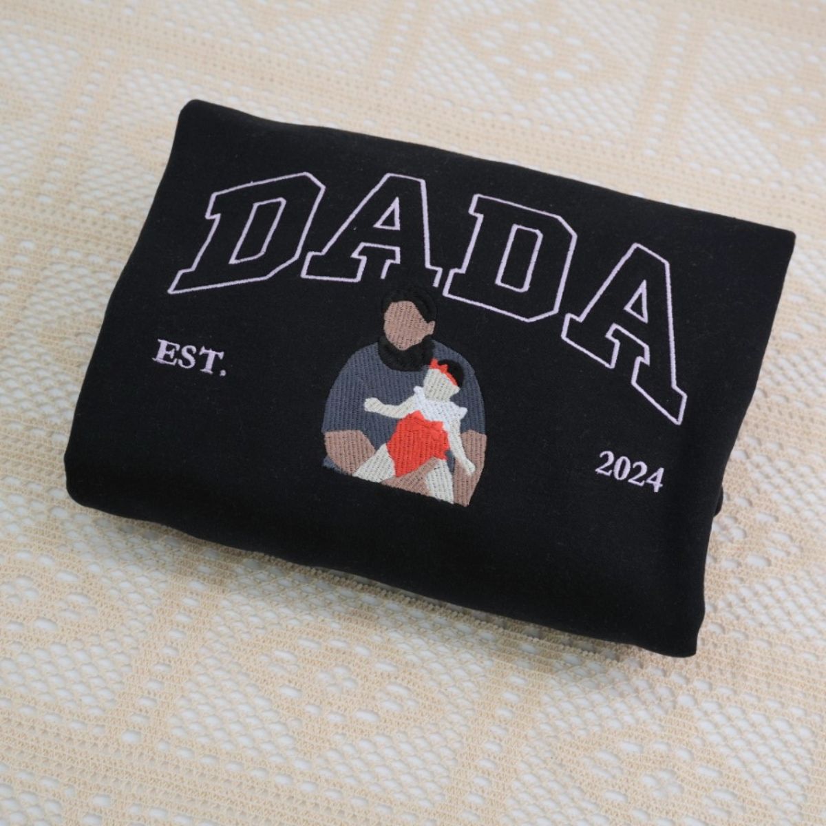 Personalized Grandpa Custom Embroidered Papa Hoodie - Perfect Father's Day Gift