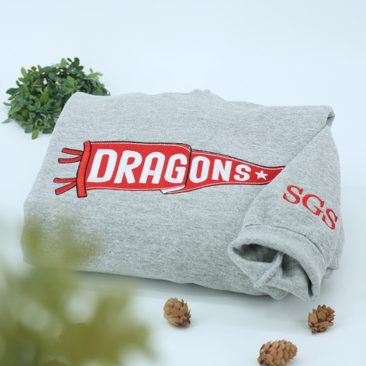 Custom Pennant Sweatshirt - Personalized Name Embroidered Apparel - Unique Gift
