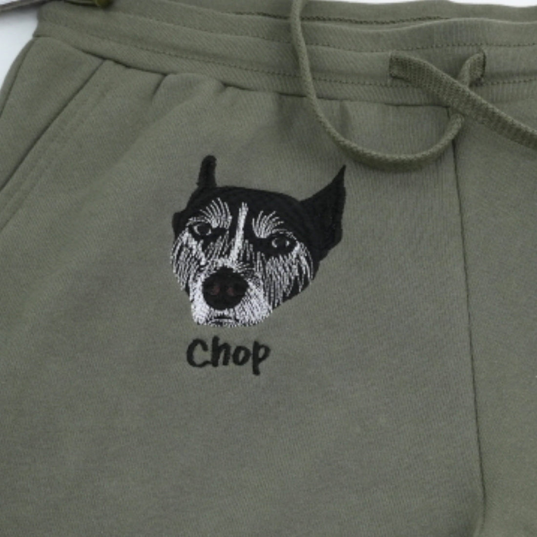 Custom Pet Portrait Embroidered Shorts - Personalized Dog Face Apparel - Gift for Pet Lovers