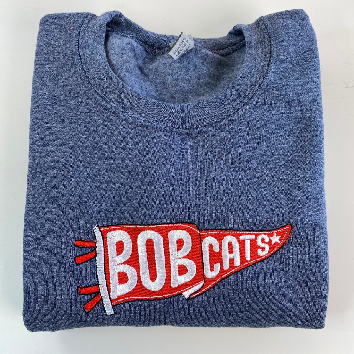 Alumni Gift Custom Embroidered School Pennant Sweatshirt - Vintage University Apparel