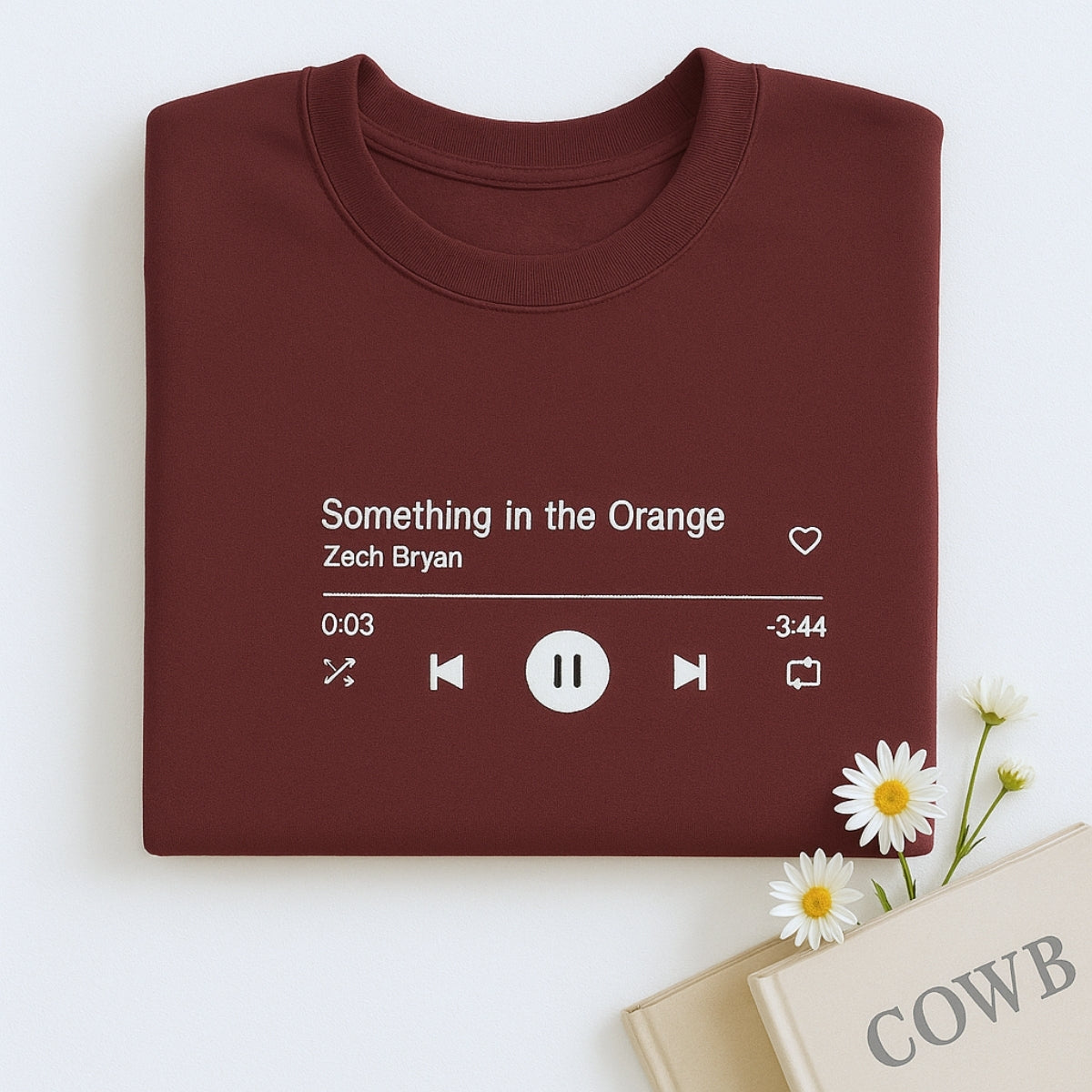 Favorite Song Custom Embroidered Music Sweatshirt - Personalized Player Gift