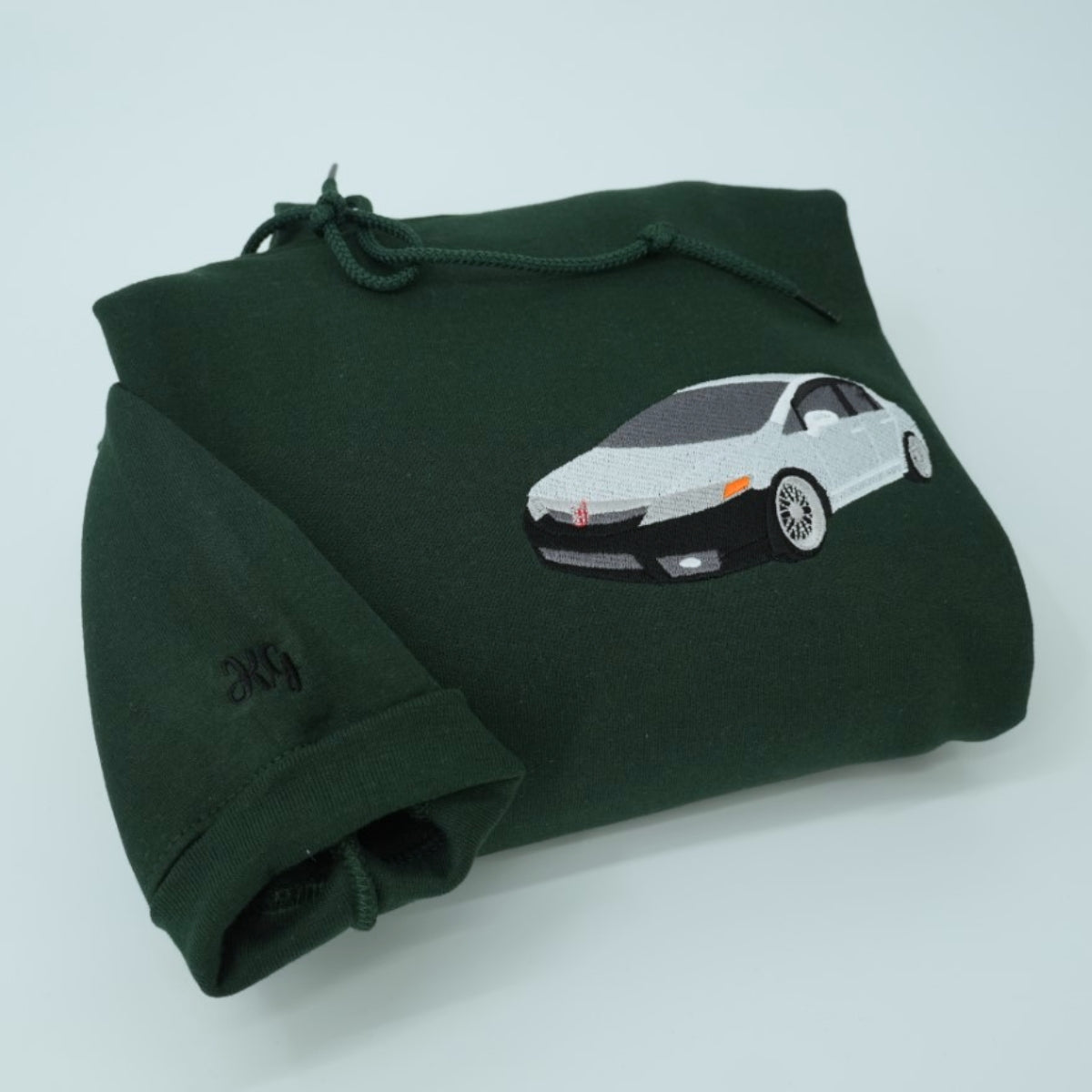 Car Lover Gift Custom Embroidered Sports Car Sweatshirt - Vehicle Hoodie