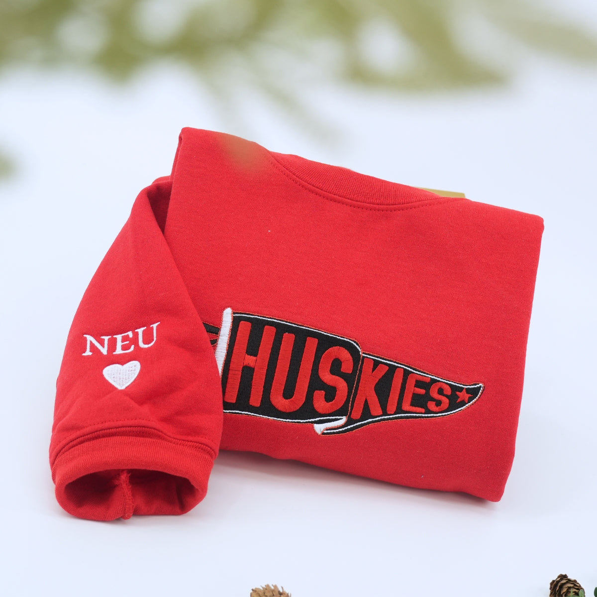 Sports Pennant Custom Embroidered Hoodie - Personalized Team Spirit Sweatshirt - Fan Gift