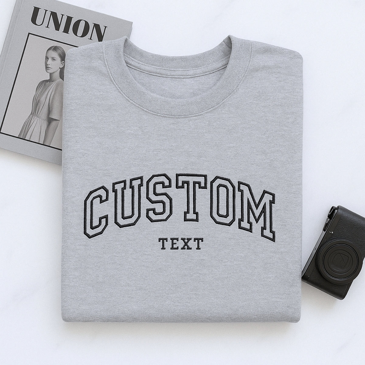 Custom Text Embroidered Hoodie - Personalized Sweatshirt - Perfect Custom Gift