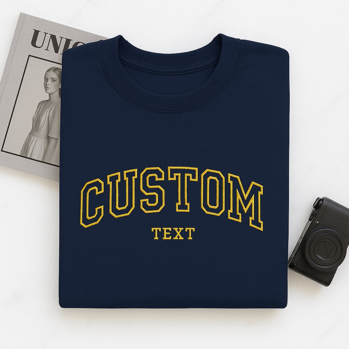 Custom Text Embroidered Hoodie - Personalized Sweatshirt - Perfect Custom Gift