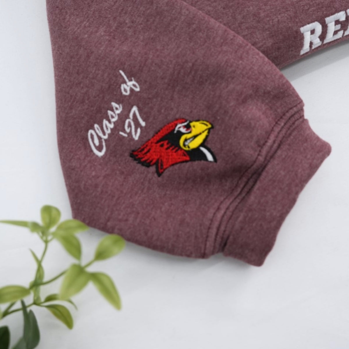 College School Spirit Custom Embroidered Hoodie - Personalized Alumni Gift Sweatshirt