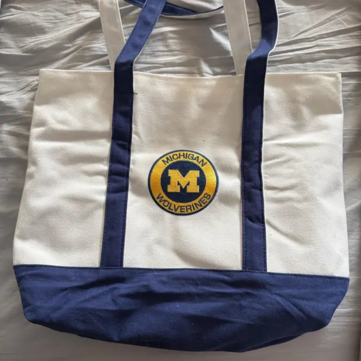 College Custom Embroidered Tote Bag - Personalized School Spirit Gift