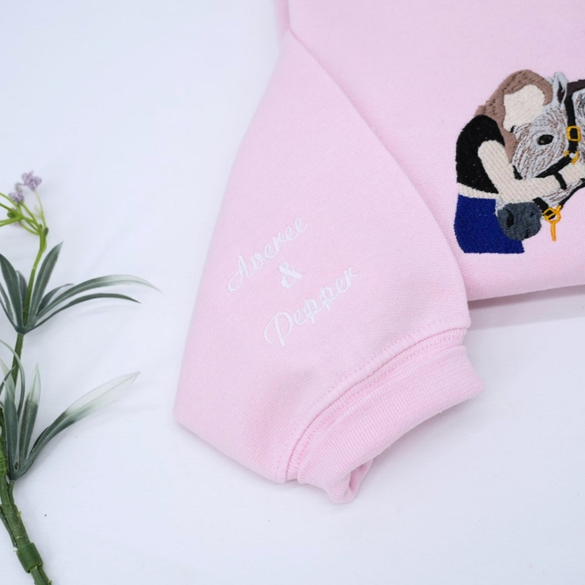 Custom Horse Photo Hoodies - Personalized Rider Horse Embroidered Sweatshirts - Perfect Equestrian Gift