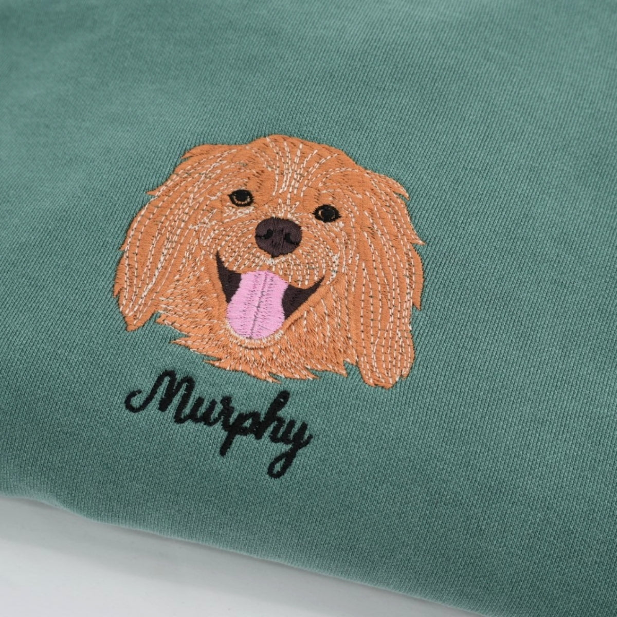 Custom Multi Pet Portrait Hoodies - Two Dog Embroidered Sweatshirts - Personalized Pet Names Gift - Perfect Dog Mom Dad Multi-Pet Family