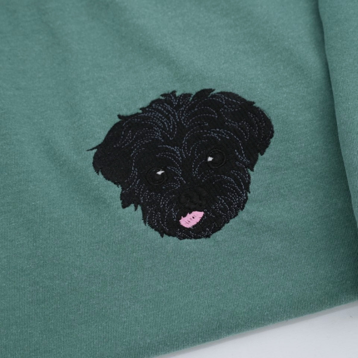 Custom Multi Pet Portrait T-Shirts - Two Dog Embroidered Shirts - Personalized Pet Names Gift - Perfect Dog Mom Dad Multi-Pet Family Tee
