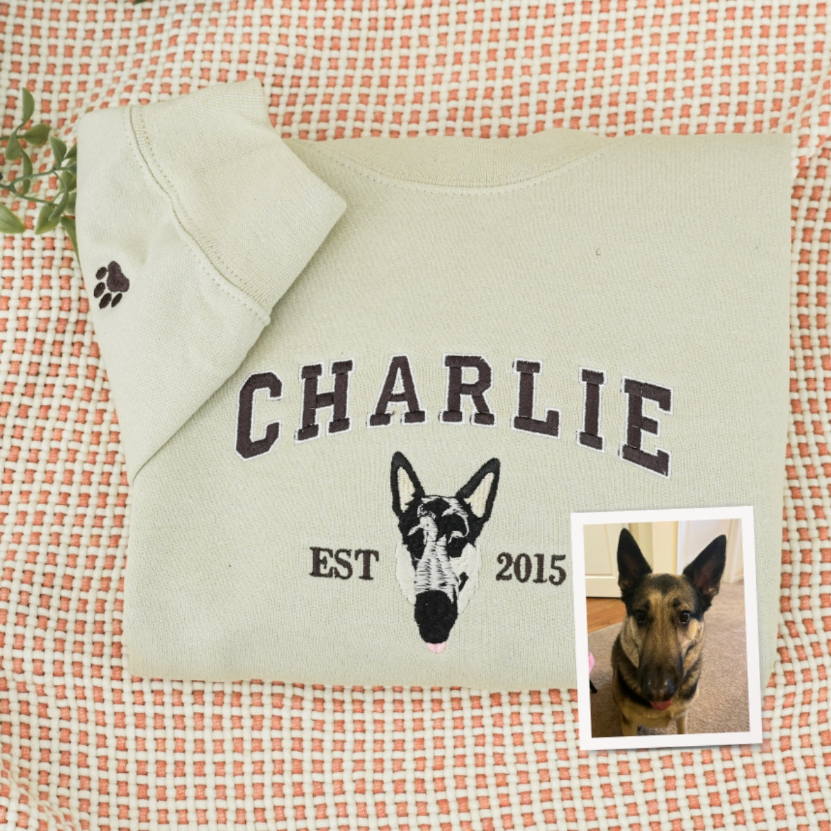 Custom Pet Portrait Hoodies - Dog Face Varsity Embroidered Sweatshirts - Personalized Pet Parent Gift