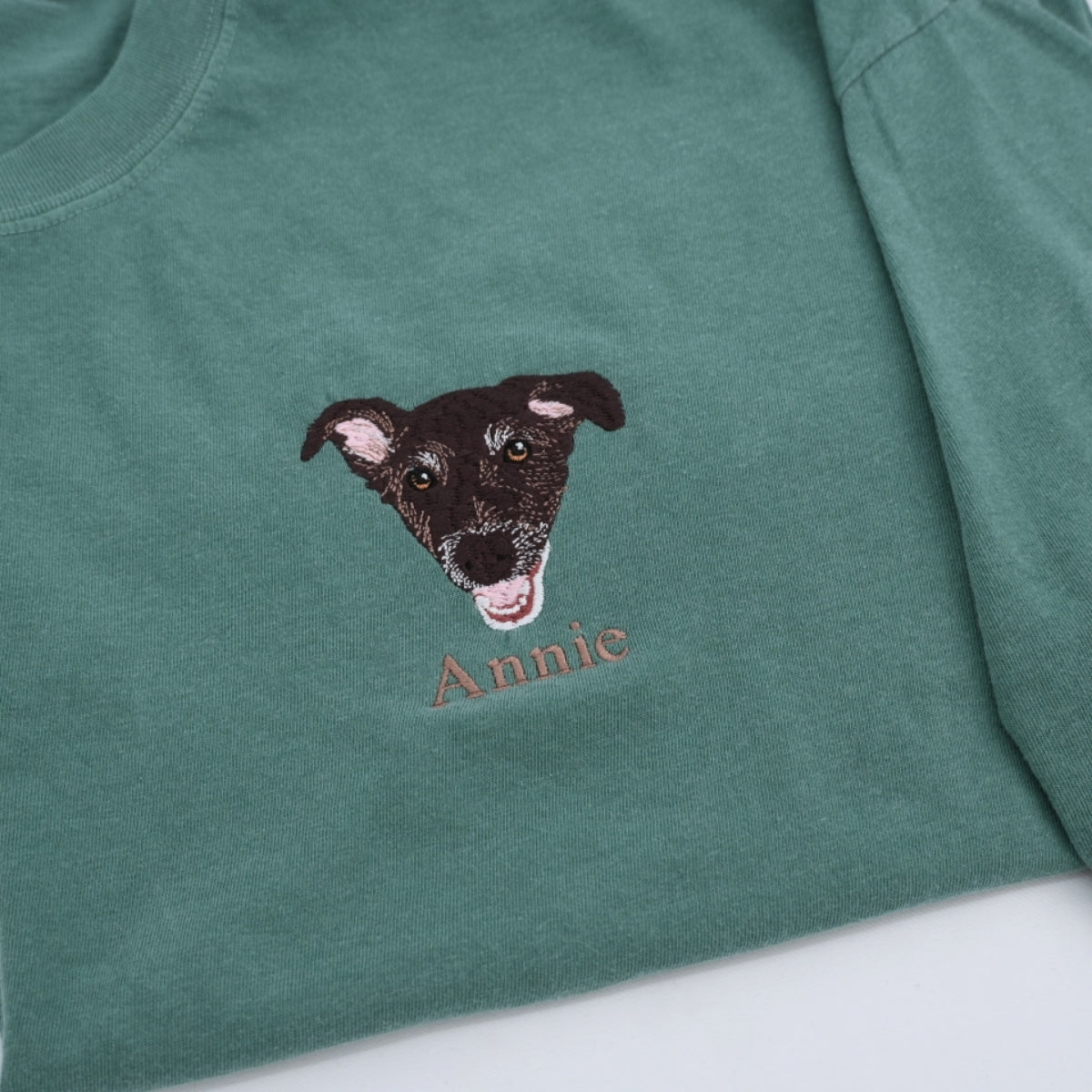 Custom Pug Portrait T-Shirts - Personalized Dog Breed Embroidered Shirts - Pug Lover Gift with Custom Name - Premium Pet Breed Apparel