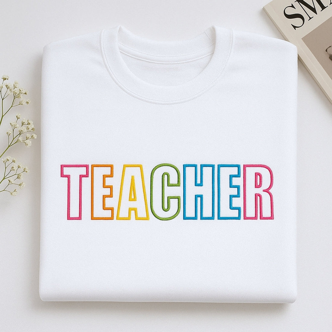 Custom Teacher Hoodies | Varsity Embroidered Teacher Sweaters - Perfect Educator Appreciation Gift