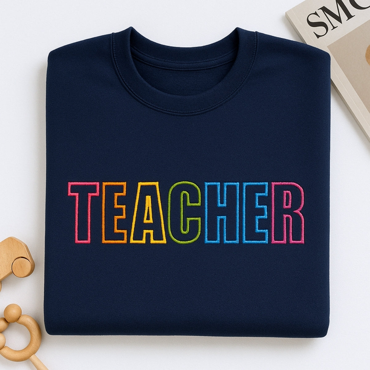 Custom Teacher Hoodies | Varsity Embroidered Teacher Sweaters - Perfect Educator Appreciation Gift
