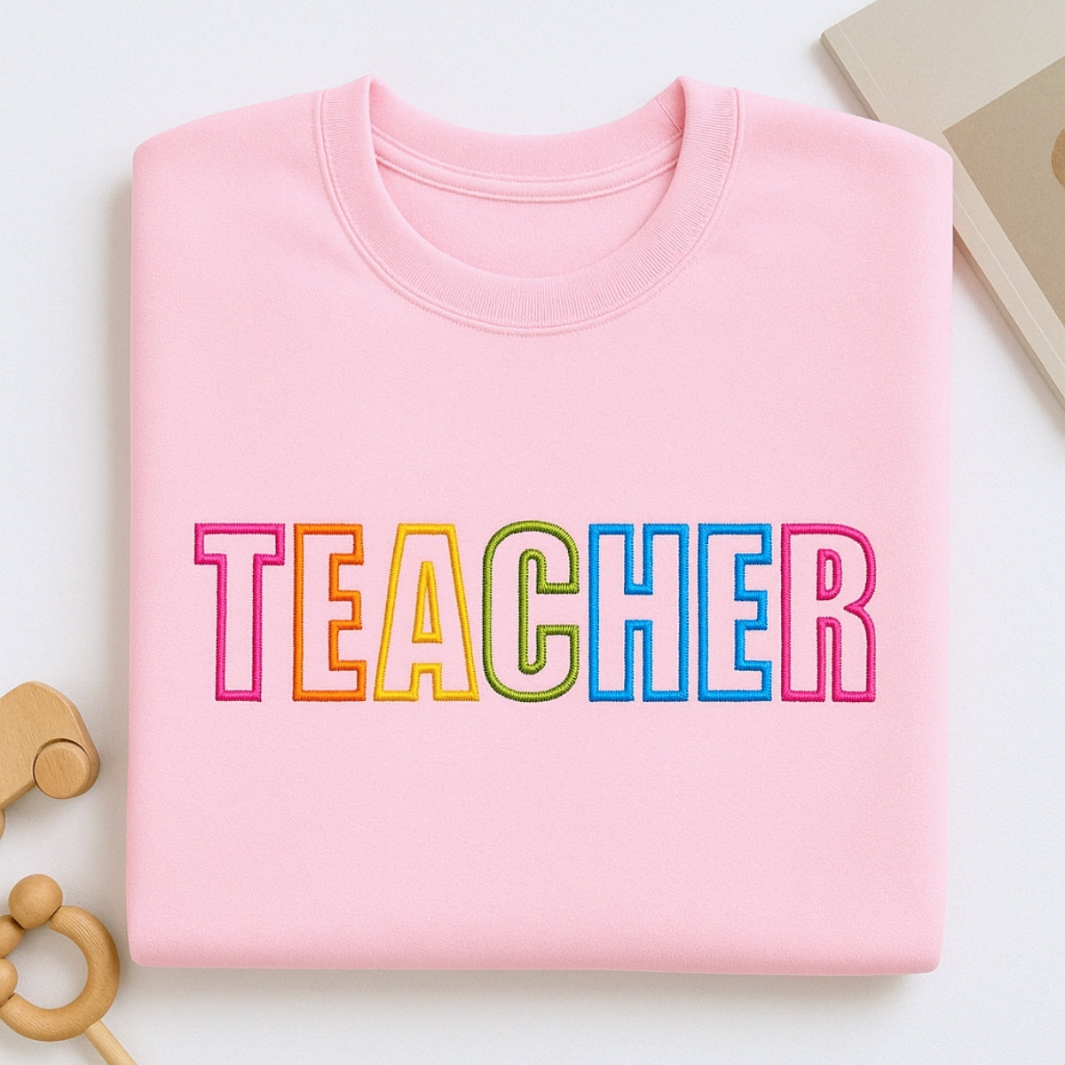Custom Teacher Hoodies | Varsity Embroidered Teacher Sweaters - Perfect Educator Appreciation Gift