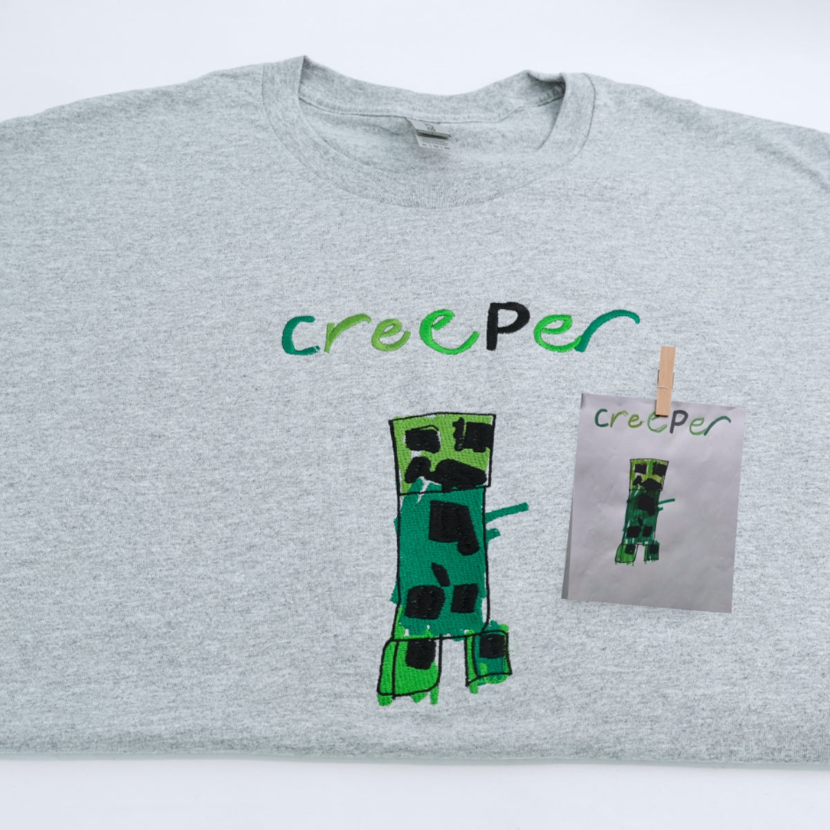 Child Drawing Custom Embroidered Sweatshirt - Personalized Kids Artwork Family Keepsake