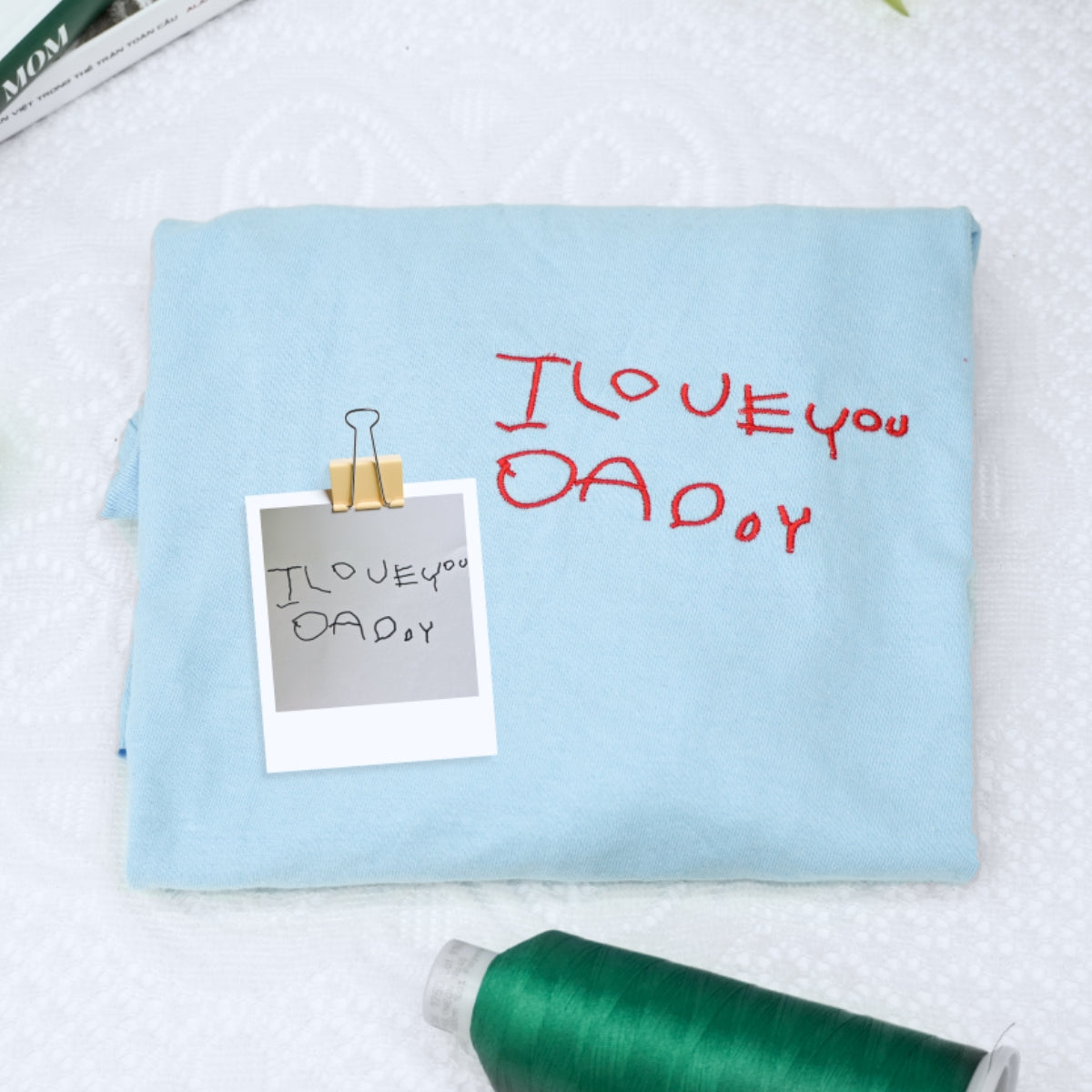 Child Drawing Custom Embroidered Sweatshirt - Personalized Kids Artwork Family Keepsake