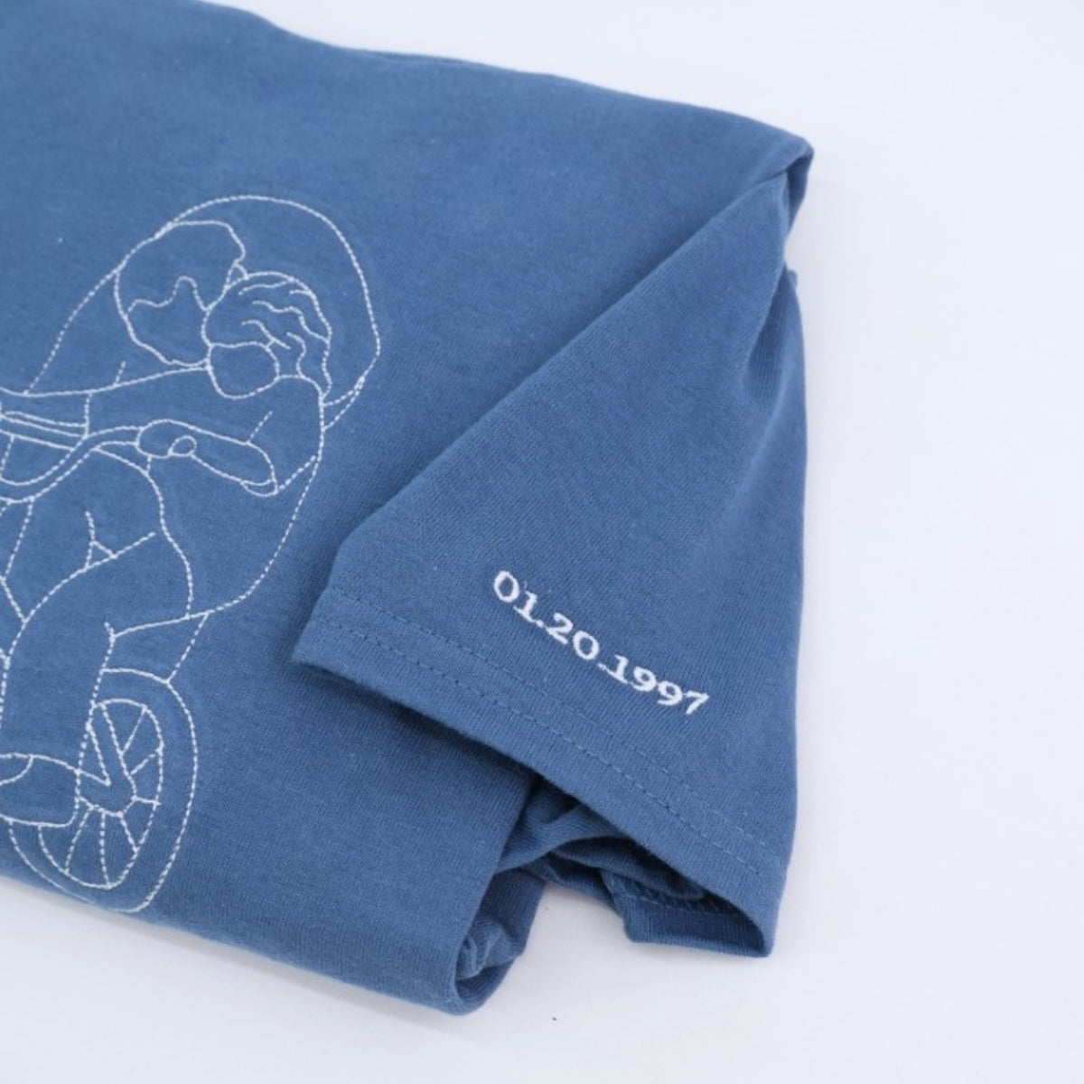 Dad Child Cycling Custom Embroidered T-Shirt - Father Matching Shirt - Personalized Father's Day Gif