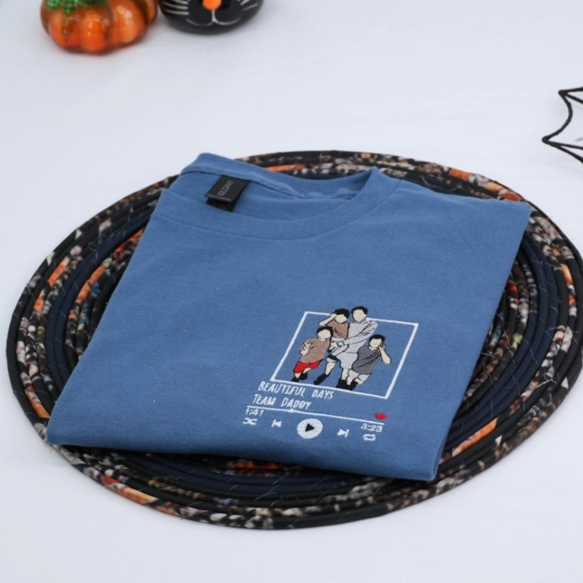 Team Daddy Custom Embroidered T-Shirt - Personalized Father Shirt - Perfect Father's Day Gift