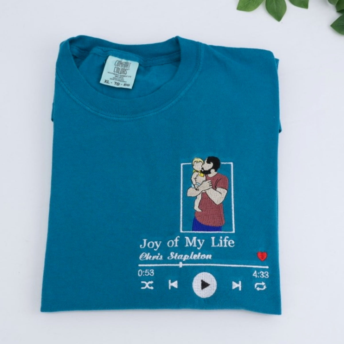 Team Daddy Custom Embroidered T-Shirt - Personalized Father Shirt - Perfect Father's Day Gift