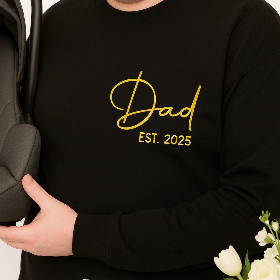 Dad Custom Embroidered Hoodie - Personalized with Children's Names - Gift for Dad