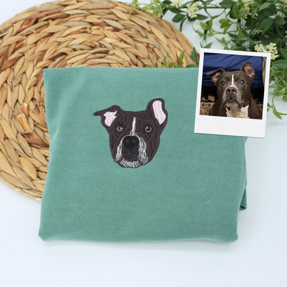 Dog Face Embroidered Sweatshirts | Custom Dog Breed Portrait Collection - Personalized Dog Lover Shirts - Perfect Dog Mom Dad Gift