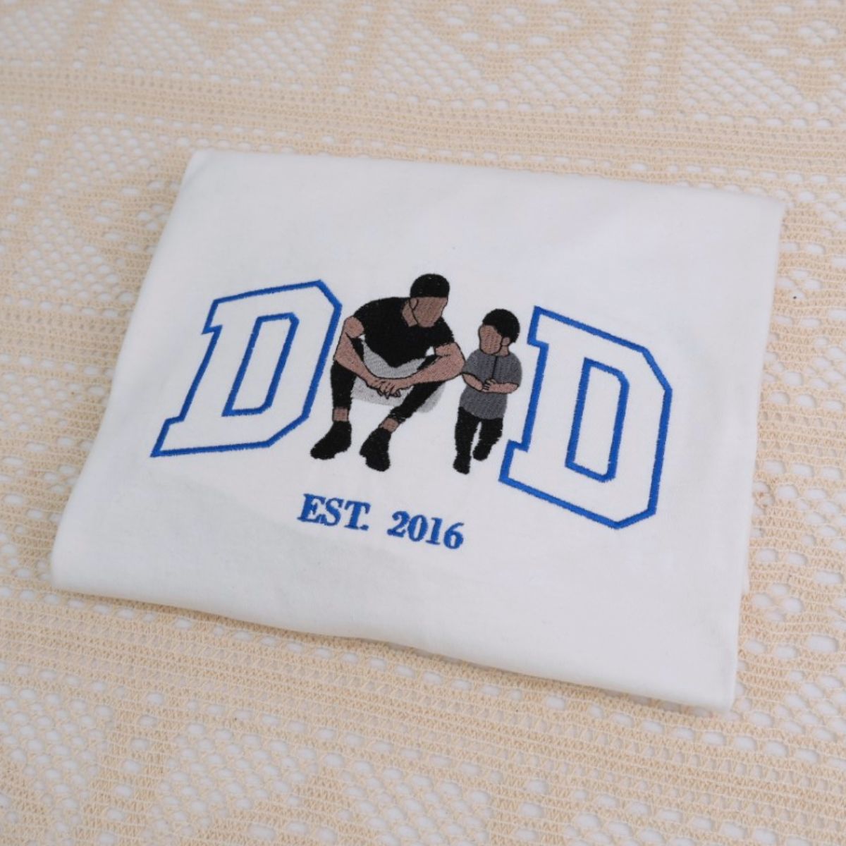 Established Dad Embroidered Hoodie - Personalized Father's Day Gift - Custom Year