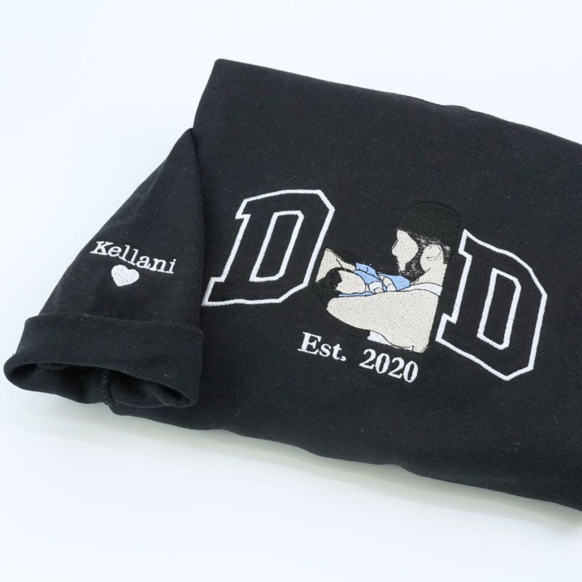 Established Dad Embroidered Hoodie - Personalized Father's Day Gift - Custom Year