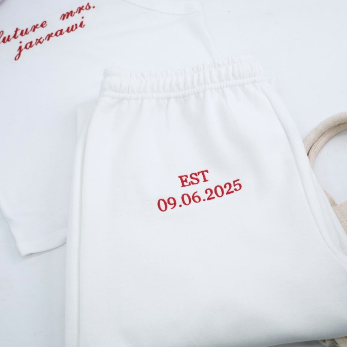Future Mrs Custom Embroidered Tank Top - Personalized Engagement Apparel - Bridal Gift
