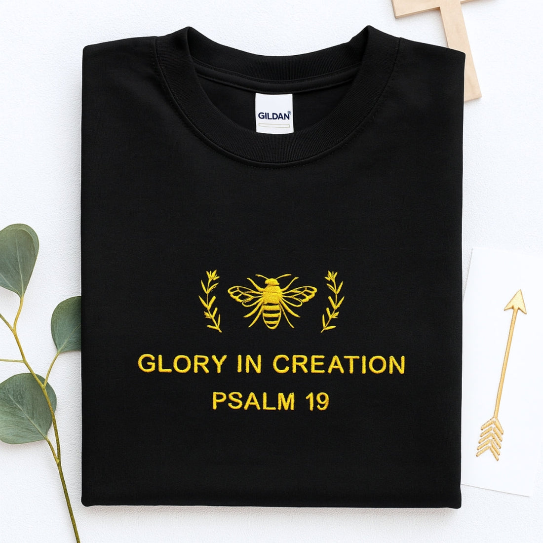 Glory In Creation Custom Embroidered Hoodie - Christian Nature Sweatshirt - Psalm 19 Faith Gift
