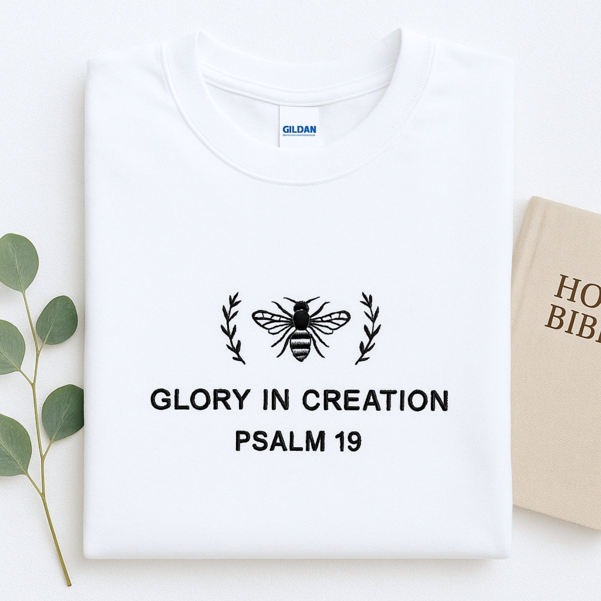 Glory In Creation Custom Embroidered Hoodie - Christian Nature Sweatshirt - Psalm 19 Faith Gift