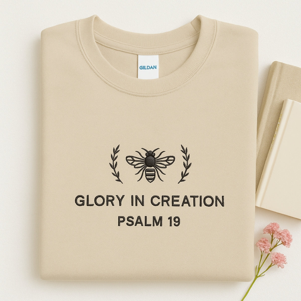 Glory In Creation Custom Embroidered Hoodie - Christian Nature Sweatshirt - Psalm 19 Faith Gift