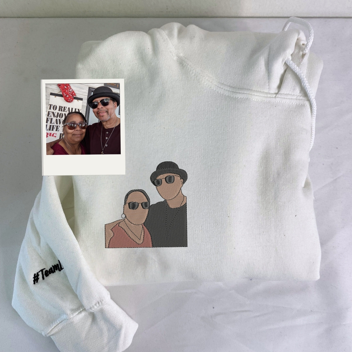 Kids Photo Embroidered Sweatshirt - Custom Grandma Hoodie - Perfect Grandmother Gift