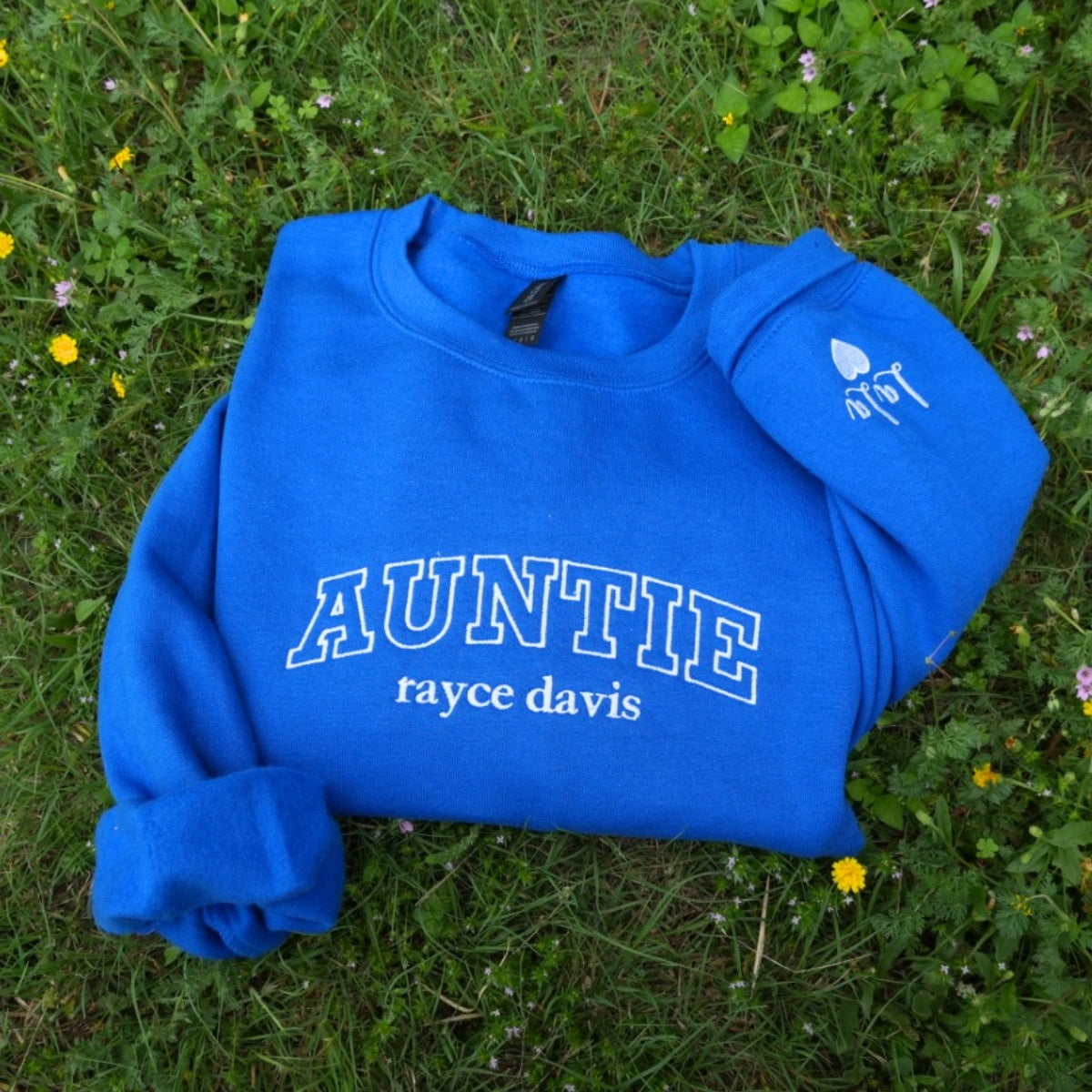 Grandkids Names Custom Embroidered Sweatshirt - Grandpa Hoodie - Father's Day Gift