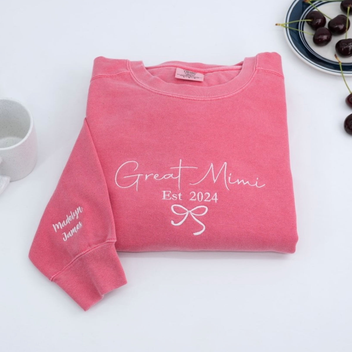 Grandma Embroidered Sweatshirt - Custom Great Mimi Hoodie - Perfect New Grandmother Gift