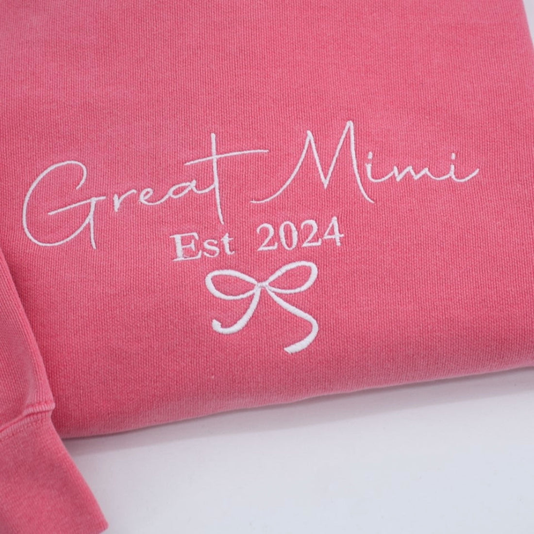 Grandma Embroidered Sweatshirt - Custom Great Mimi Hoodie - Perfect New Grandmother Gift