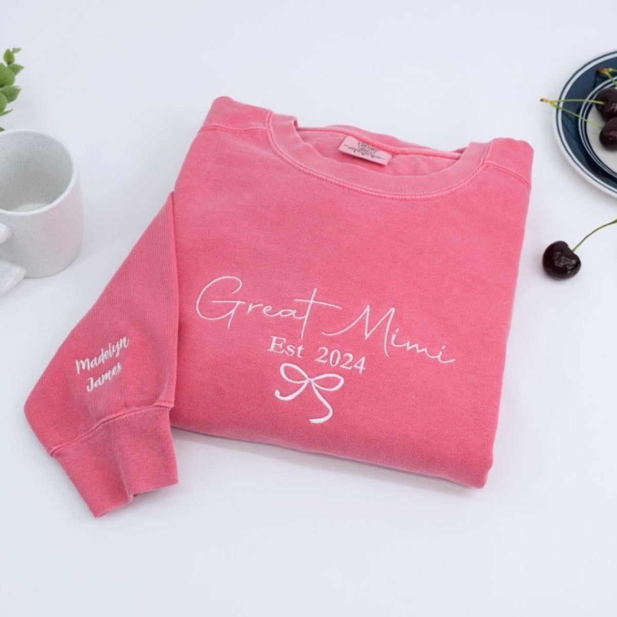 Grandma Embroidered Sweatshirt - Custom Great Mimi Hoodie - Perfect New Grandmother Gift