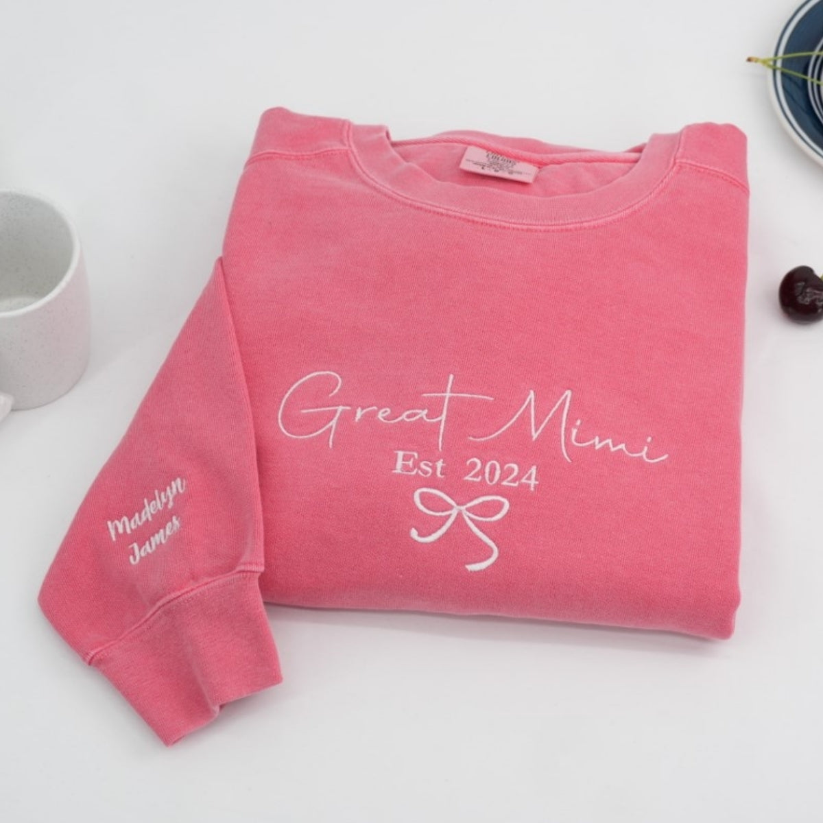 Grandma Embroidered Sweatshirt - Custom Great Mimi Hoodie - Perfect New Grandmother Gift