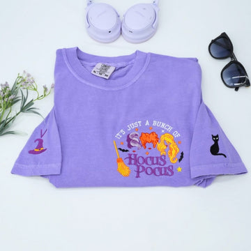 Hocus Pocus Custom Embroidered Sweatshirt - Halloween Fall Apparel - Perfect Spooky Gift