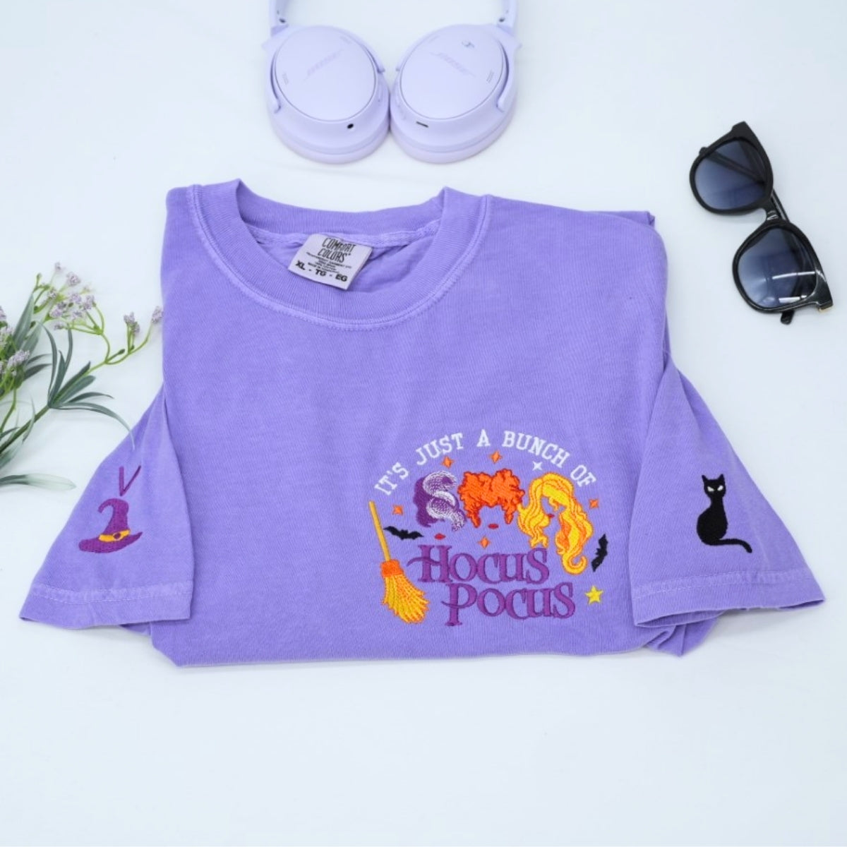 Hocus Pocus Custom Embroidered Sweatshirt - Halloween Fall Apparel - Perfect Spooky Gift