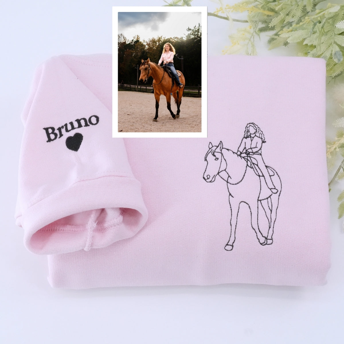 Horse Lover Custom Embroidered Hoodie - Equestrian Sweatshirt - Perfect Horse Rider Gift