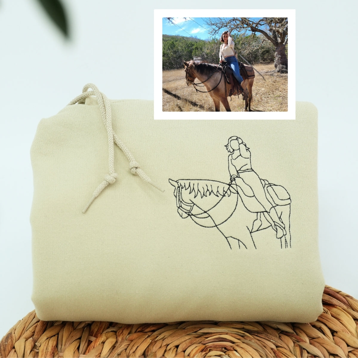 Horse Lover Custom Embroidered Hoodie - Equestrian Sweatshirt - Perfect Horse Rider Gift